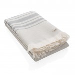 Grote sneldrogende hamam handdoek kleur grijs derde weergave