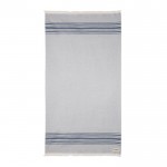 Grote sneldrogende hamam handdoek kleur marineblauw tweede weergave