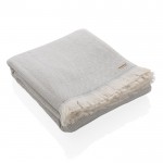 Luxe deken en handdoek in één kleur grijs derde weergave