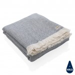 Luxe deken en handdoek in één kleur marineblauw