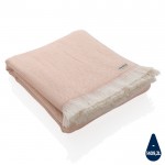 Luxe deken en handdoek in één kleur koraal