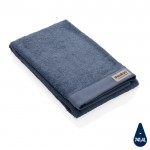 Zijdezachte gepersonaliseerde handdoek kleur blauw