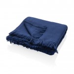 Extra lichte en absorberende handdoeken met logo kleur marineblauw