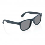 Bedrukte zonnebril met frame van gerecycled PP kleur marineblauw