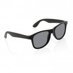 Bedrukte zonnebril met frame van gerecycled PP kleur zwart