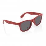 Bedrukte zonnebril met frame van gerecycled PP kleur rood