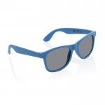 Bedrukte zonnebril met frame van gerecycled PP kleur blauw