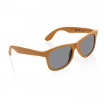 Bedrukte zonnebril met frame van gerecycled PP kleur oranje