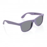 Bedrukte zonnebril met frame van gerecycled PP kleur paars