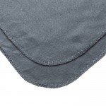 Zachte deken met logo en bijkomende tas kleur grijs derde weergave