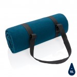 RPET picknickdeken bedrukt met logo kleur marineblauw