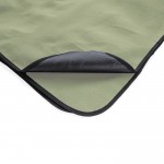 RPET picknickdeken bedrukt met logo kleur donkergroen derde weergave