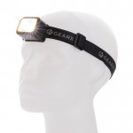 Verstelbare hoofdlamp met LED-licht inclusief 6 lichtstanden kleur zwart derde weergave
