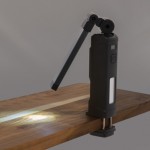 360° draaibare werklamp van gerecycled plastic met magneet kleur zwart weergave 13