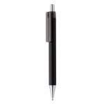 Promotie pennen met zachte grip en chromen punt kleur zwart