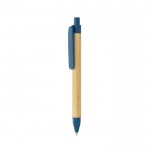 Reclame pennen van gerecycled papier kleur blauw