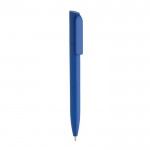 Mini ecovriendelijke balpen met draaiknop en blauwe inkt Dokumental® kleur koningsblauw
