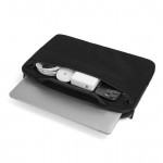 RPET laptoptas met waterafstotende afwerking 14” kleur zwart zesde weergave