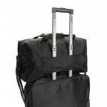 Luxe tas met logo voor korte reisjes kleur zwart zesde weergave
