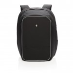15,6” polyester, anti-diefstal laptop rugzak kleur zwart derde weergave