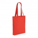 Tassen met logo van gerecycled canvas, 285 g/m2 kleur rood