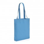 Tassen met logo van gerecycled canvas, 285 g/m2 kleur lichtblauw