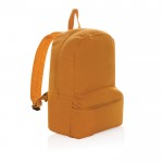 Bedrukte rugzak van gekleurd gerecycled canvas, 285 g/m2 kleur oranje