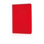 B6 notitieboekje met logo en slappe kaft kleur rood
