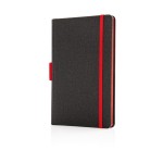 Gepersonaliseerd notitieboek met kleurdetail kleur rood