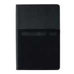 Gepersonaliseerd notitieboek met vakjes kleur zwart vierde weergave