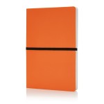 Gepersonaliseerd notitieboek met slappe kaft kleur oranje