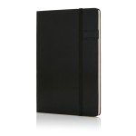 Gepersonaliseerd notitieboek met USB stick kleur zwart