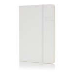 Gepersonaliseerd notitieboek met USB stick kleur wit