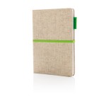 Duurzaam notitieboek met logo kleur limoen groen