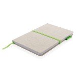 Duurzaam notitieboek met logo kleur limoen groen tweede weergave