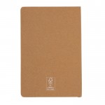 FSC-gecertificeerd notitieboek met harde kaft kleur bruin derde weergave