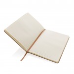 FSC-gecertificeerd notitieboek met harde kaft kleur bruin vijfde weergave