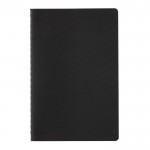 FSC-gecertificeerd notitieboek met zachte kaft kleur zwart tweede weergave