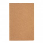 FSC-gecertificeerd notitieboek met zachte kaft kleur bruin tweede weergave