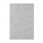 Vilten notitieboekje van gerecyclede materialen A5 blanco vellen kleur grijs derde weergave