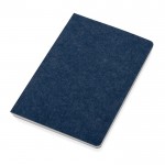 Vilten notitieboekje van gerecyclede materialen A5 blanco vellen kleur blauw tweede weergave