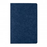 Vilten notitieboekje van gerecyclede materialen A5 blanco vellen kleur blauw derde weergave