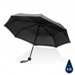 rPET Impact paraplu met logo kleur zwart