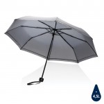 rPET Impact paraplu met logo kleur grijs
