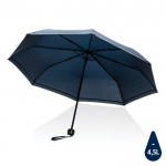 rPET Impact paraplu met logo kleur marineblauw