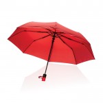 Kleine stormparaplu met logo kleur rood zevende weergave