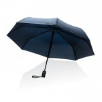 Opvouwbare, automatische paraplu kleur marineblauw zevende weergave