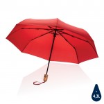 Automatische stormparaplu met logo kleur rood