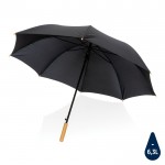 Automatische paraplu, bamboe handvat kleur zwart