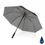 Grote paraplu met 2kleurig design kleur zilver